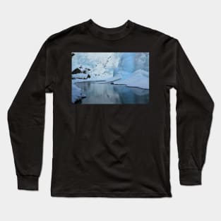 Icy Blue Reflections Long Sleeve T-Shirt